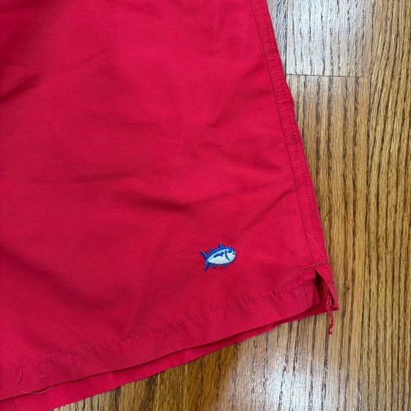 Southern Tide Red Swim Trunks - Picture 4 of 6
